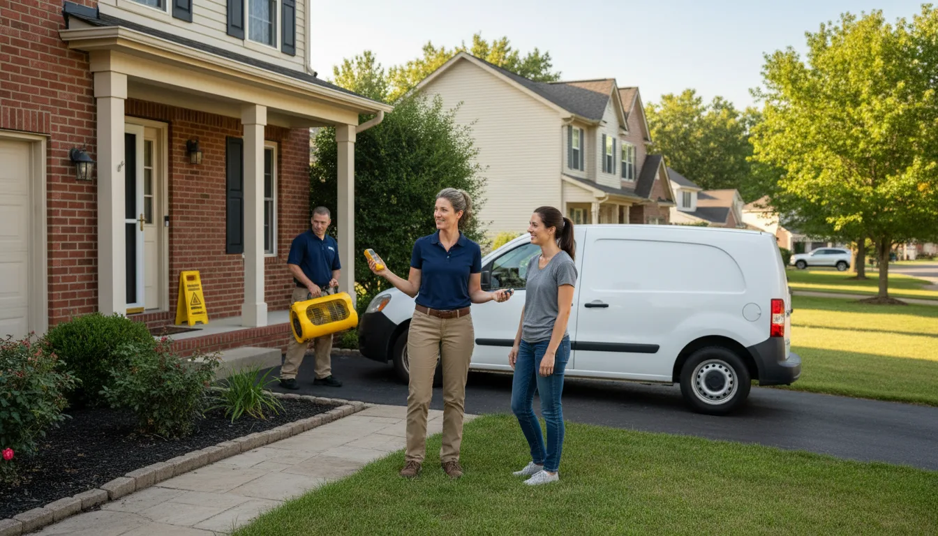 Residential water damage restoration in Port Wentworth, GA